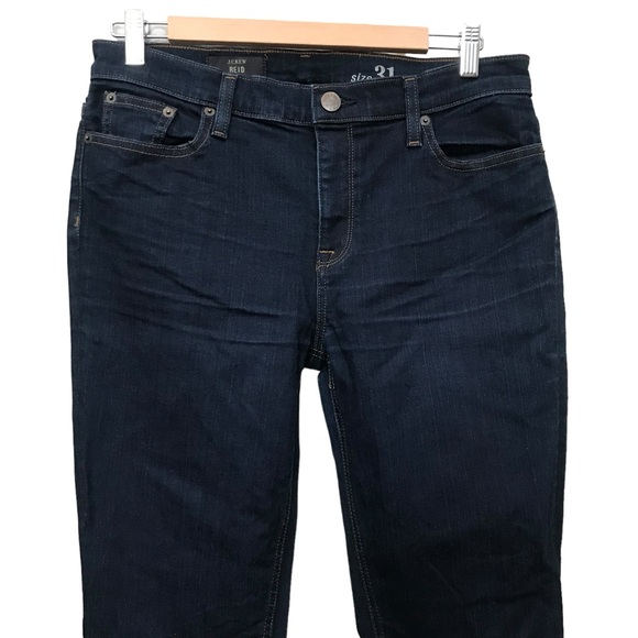J. Crew Reid Skinny Jean Dark Wash Denim size 31 31x32 ( size 12 ) - Picture 3 of 8